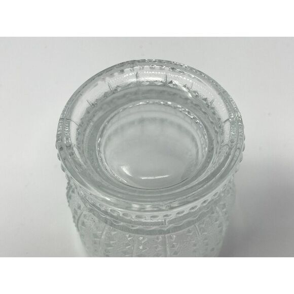 SKLO Union Praha Textured Floral Adolf Matura MCM Footed Tumbler Glass 3 7/8” - Picture 3 of 6